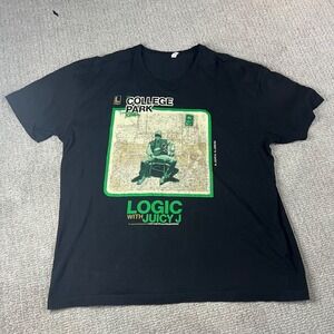 Logic and Juicy J Collage Park Black Tour Shirt ADULT 3X (0046)